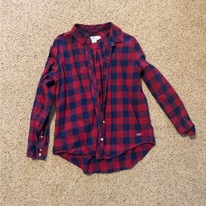 Vineyard Vines Plaid Shirt in Red and Navy